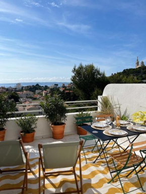 Charmant studio-terrasse vue mer
